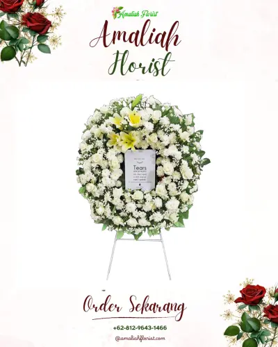 Krans Bunga Duka Cita di Babakanraden